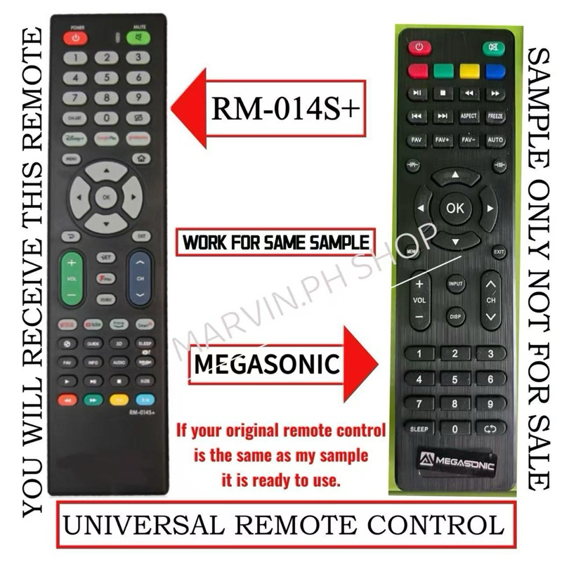 READY TO USe Universal Replacement Remote Control for MEGASONIC Smart ...