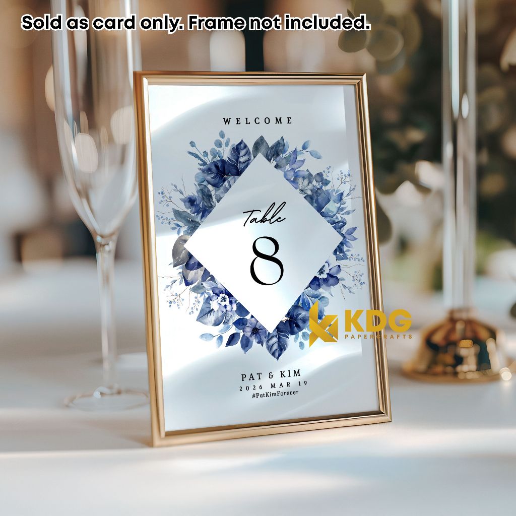 1 piece - Table Number / Table Numbers for Wedding Reception, Birthday ...