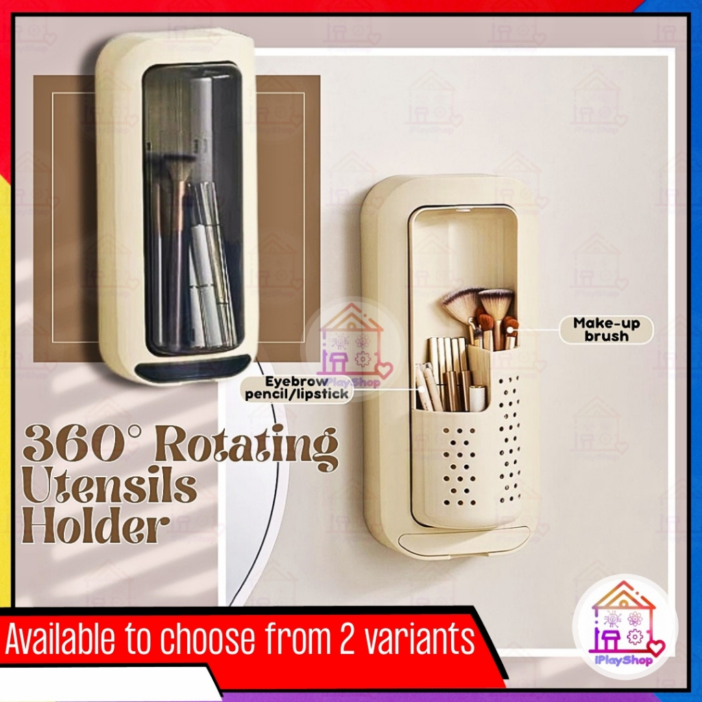 Round Drying Rack Rotating Utensils Holder Knife Fork Spoon Toothbrush ...