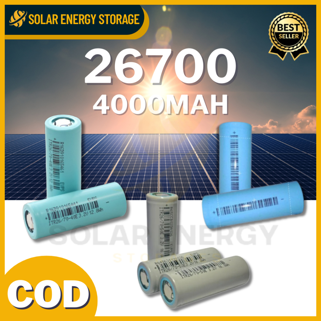 26700 Lifepo4 Battery 3.2v 4000mah Lithium Battery Rechargable Battery ...
