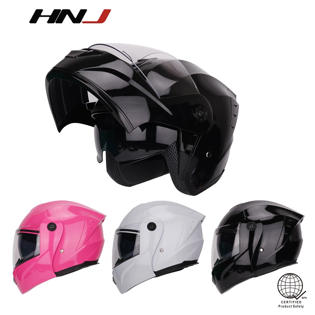 HNJ A630 Modular Motorcycle Helmet Full Face Single Lens For Adult With ...