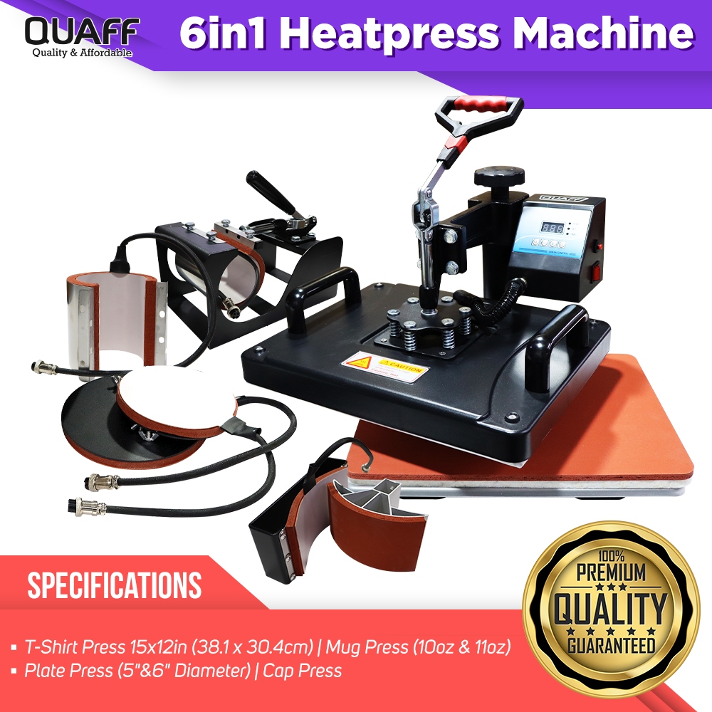 QUAFF 6in1 Heat Press Machine Heavy Duty | Shopee Philippines