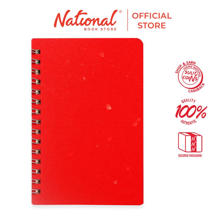 Premiere Notes Spiral Notebook A6 80 Sheets 70 gsm Double Ring, Red ...