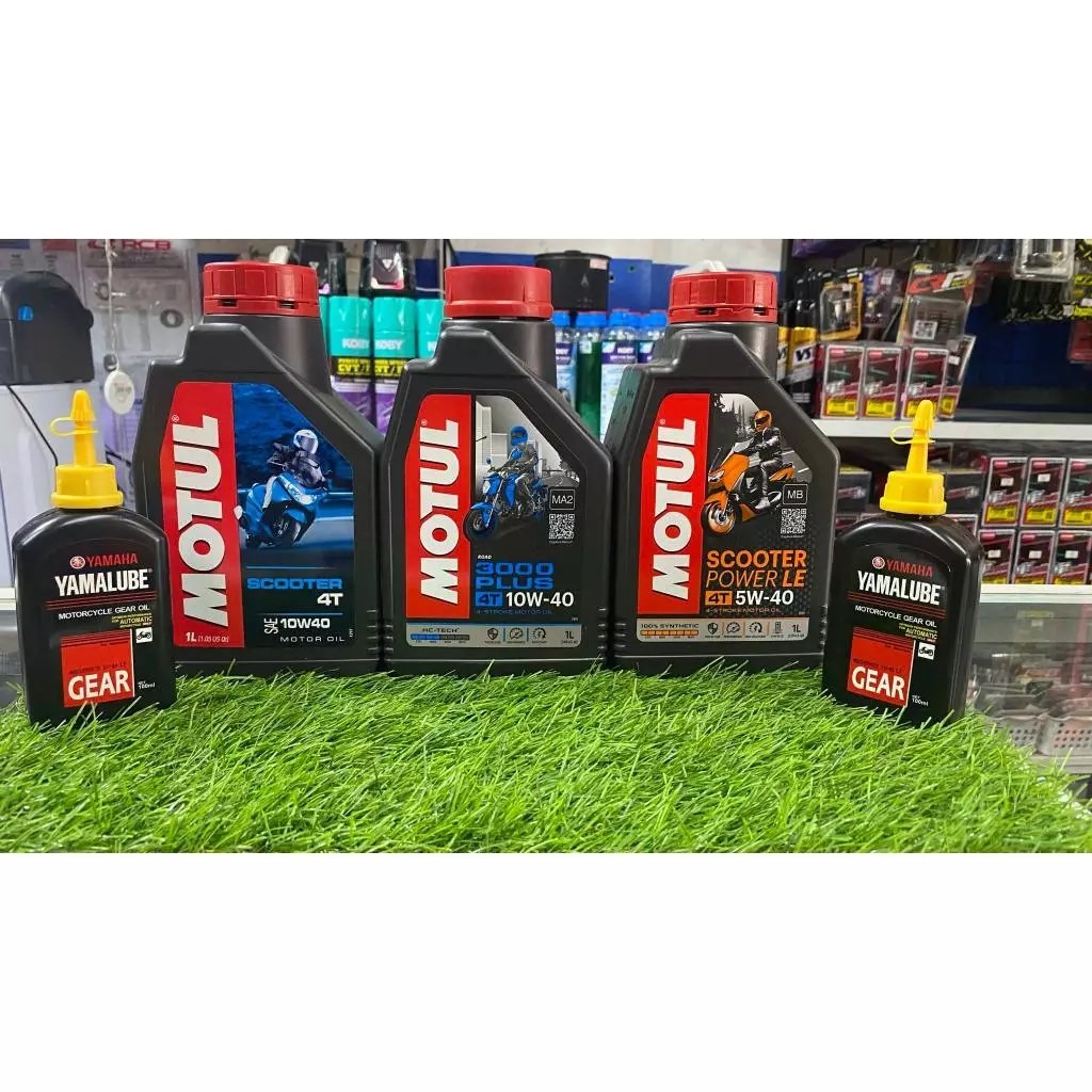 MOTUL OIL SCOOTER/POWER LE/MOTUL 3000PLUS 1L + YAMALUBE GEAR OIL (100ML ...