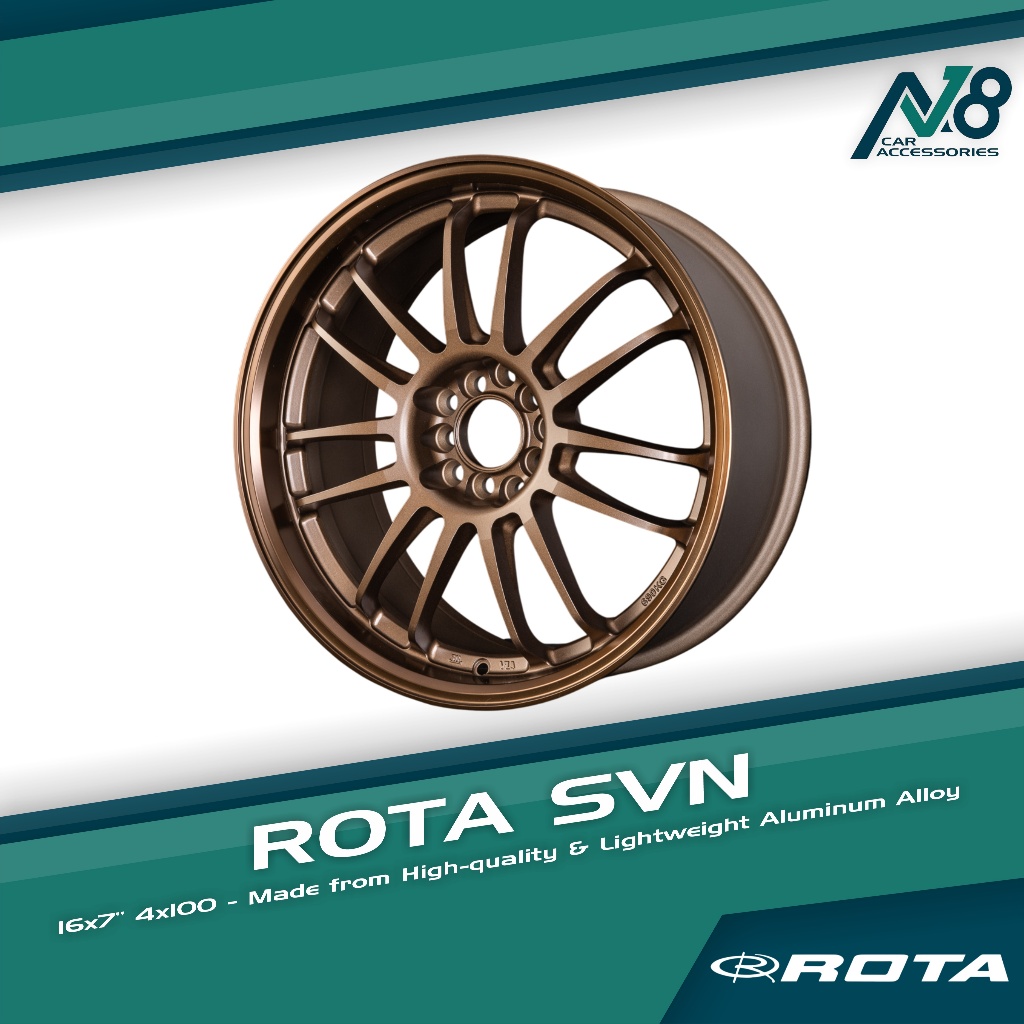 ROTA SVN 16x7 4x100 SPEED BRONZE Wheels Genuine | Shopee Philippines