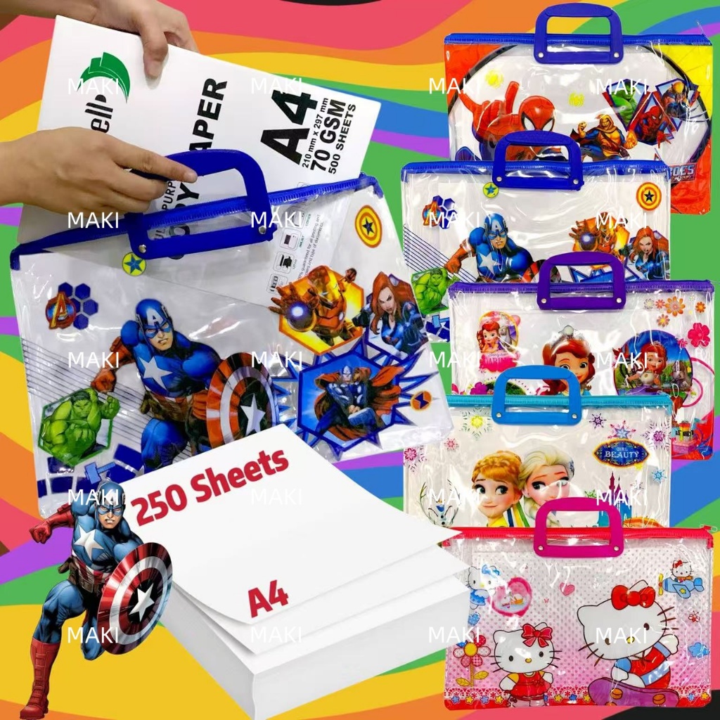 Envelope for Kids Plastic Envelope with Handle Waterproof Document Bag ...