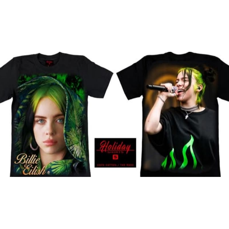 T-shirt Billie Eilish Tournée - Taille M Noir - Occasion Très Bon état