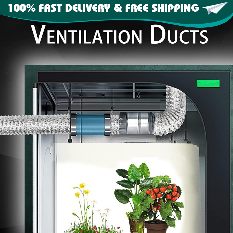 Dryer Vent Duct Hose Extra Thick Aluminum Foil Grow Tent Exhaust Fan