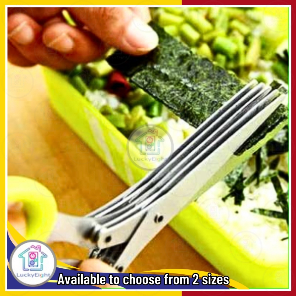 Multilayer Vegetable Scissors Stainless Kitchen Scallion Cutter Herb ...