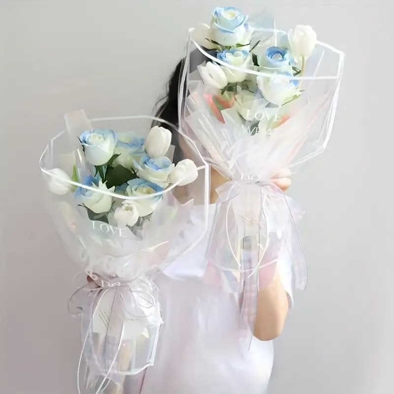QJOQ.ph | 30PCS/PACK Crystal Clear Waterproof OPP Flower Bags – Floral ...