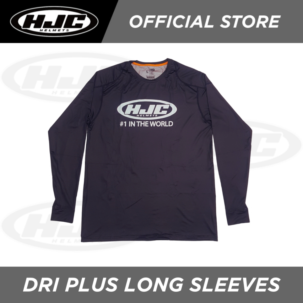 HJC Dri Plus Long Sleeves Black | Shopee Philippines