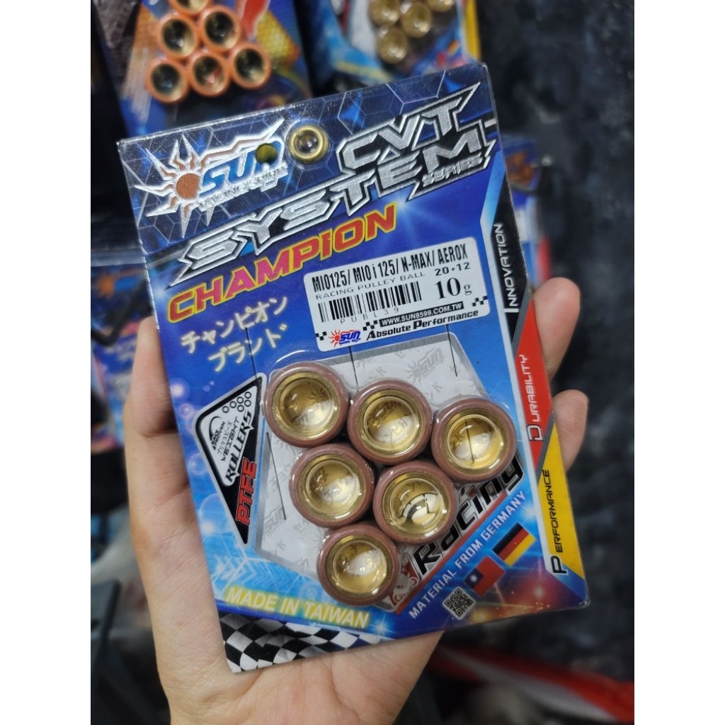 SUN RACING FLY BALL M3/NMAX/AEROX 10G | Shopee Philippines
