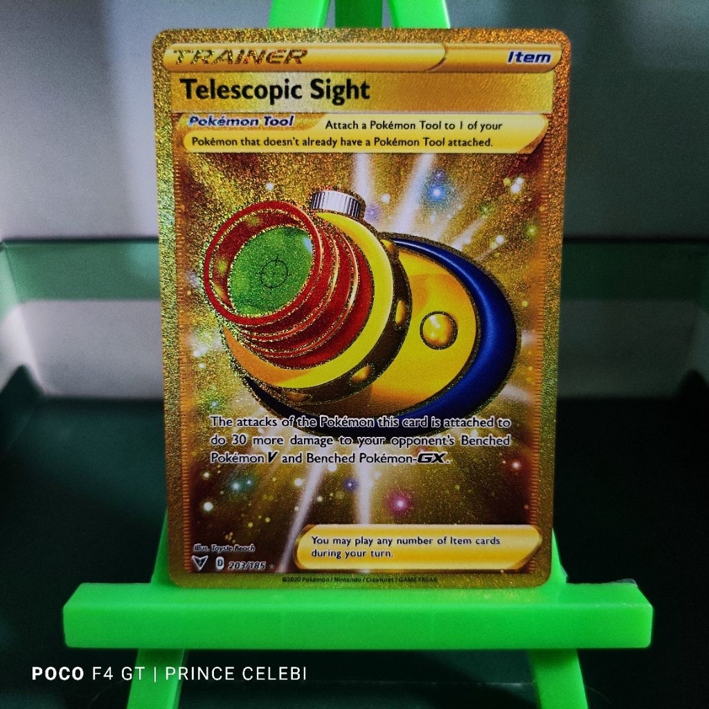 Pokemon TCG - Telescopic Sight Gold Secret Rare | Shopee Philippines