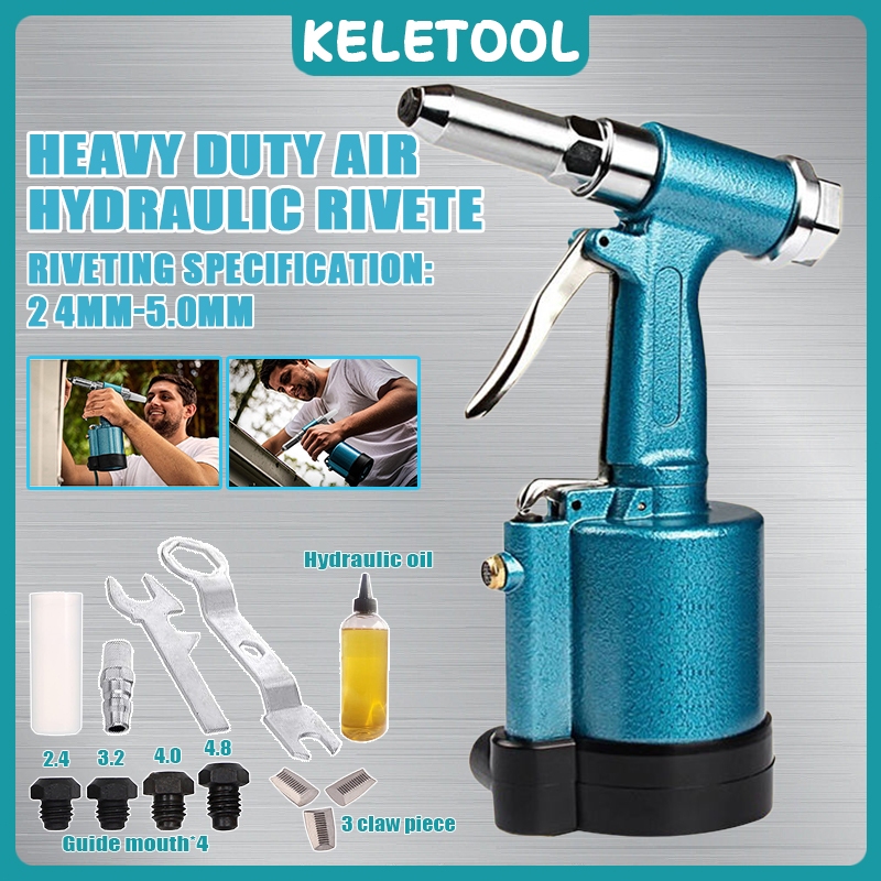 Heavy-Duty Riveter 4 Sizes Air Hydraulic Professional Riveting Tool for ...