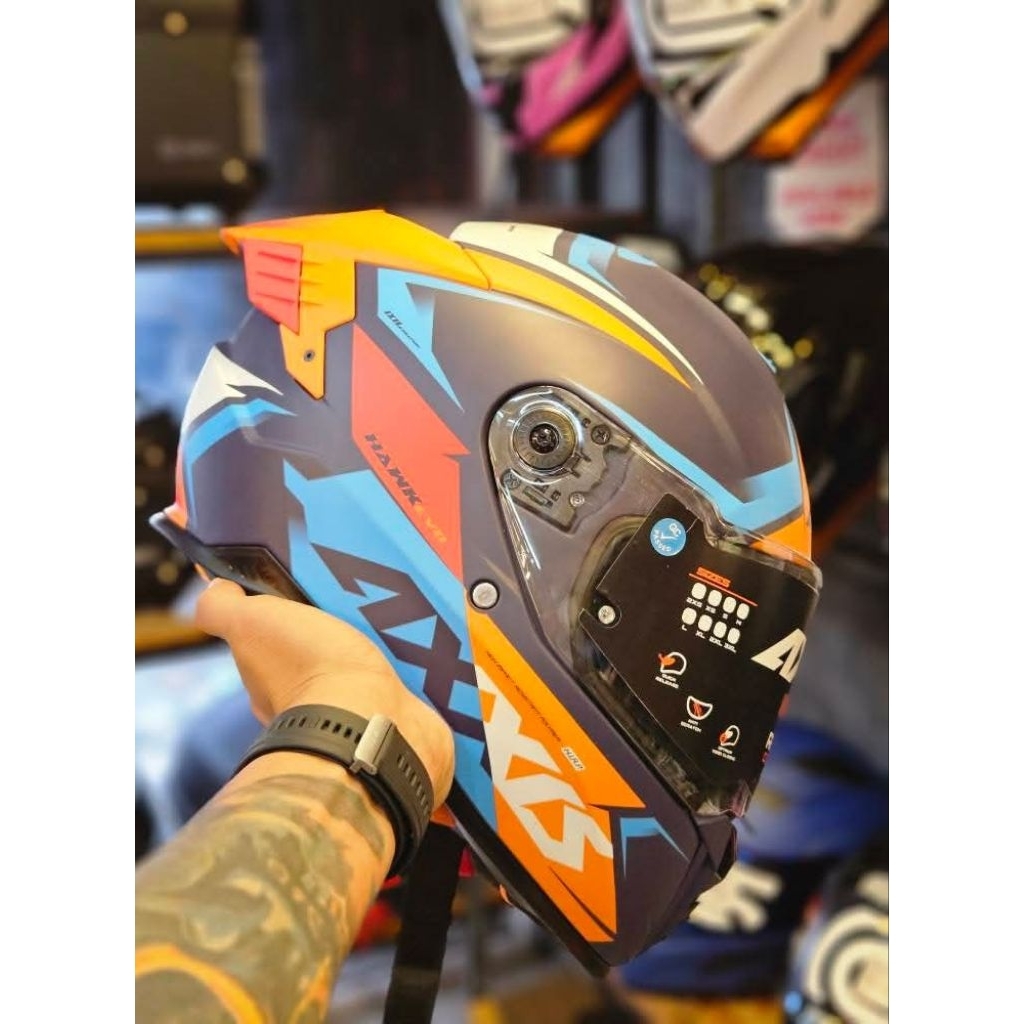 SEC ORIGINAL AXXIS FULL FACE HELMET | Shopee Philippines