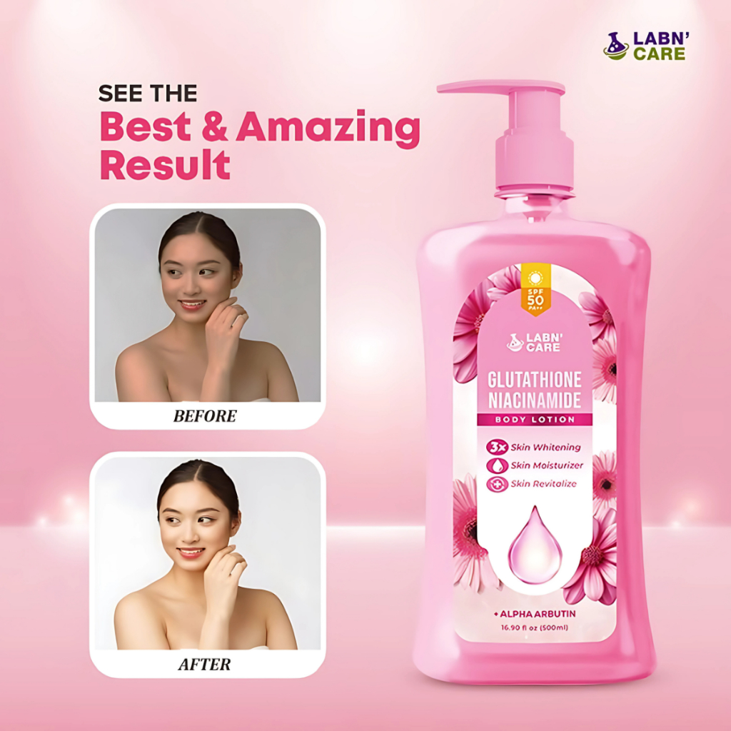 Glutathione Niacinamide Body Lotion-Buy 1 Get 1-500ML W/ SPF 50 PA++ Bare  Vanilla Long Lasting Scent | Shopee Philippines