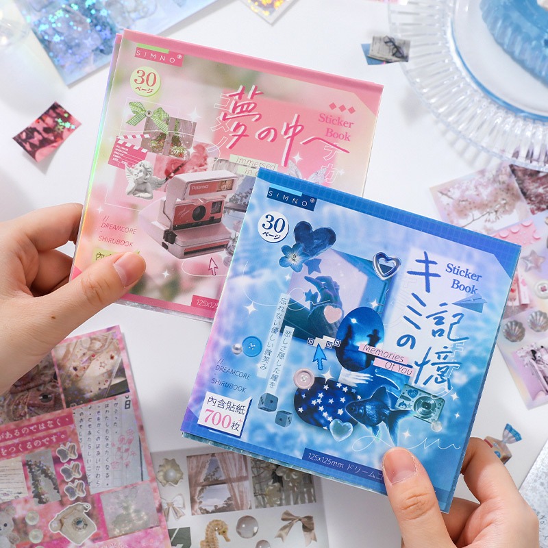 Japanese Dream Series Sticker Book High Value Handmade DIY Decorative ...