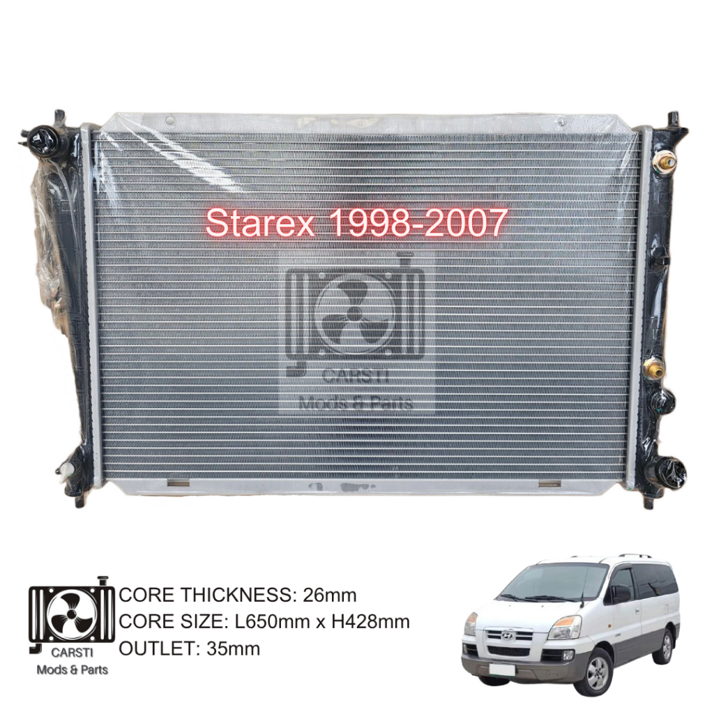 Radiator Hyundai Starex 2 row 26mm Manual Automatic 1998-07 SVX GRX ...