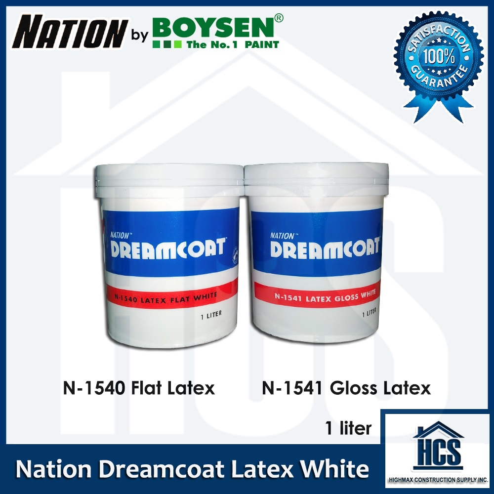 Nation Dreamcoat N-1540 Flat or N-1541 Gloss Latex White 1 liters for ...