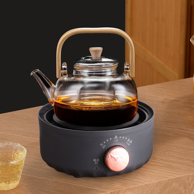 Transparent teapot set glass teapot glass tea pot with strainer glass ...