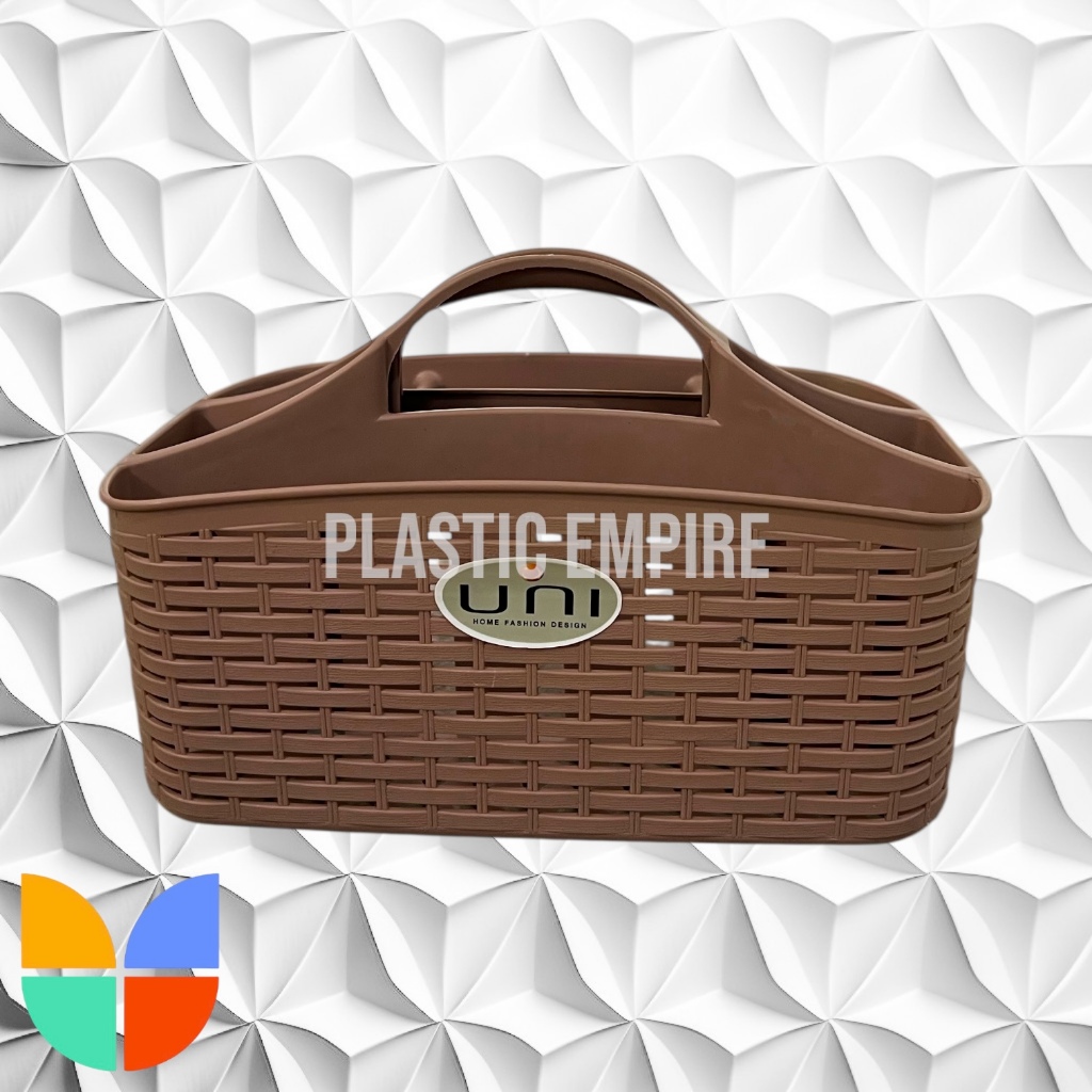 Rattan Multiple Soap Basket Shower Caddy Utensil Caddy with 6 ...