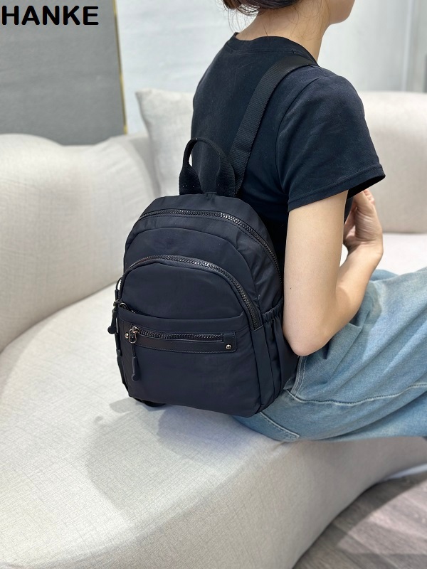 HANKE Backpack Cotton Nylon Lightweight Travel School Bag Women's Backpack