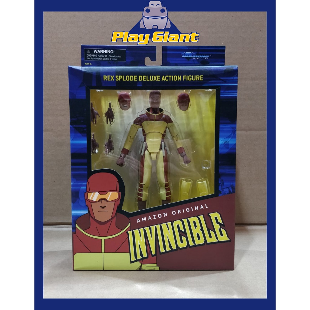 DST Invincible Deluxe Mauler and Rex Splode Action Figures Series 4 SET ...