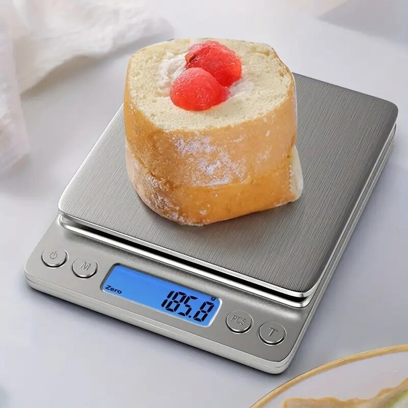 Professional Digital Screen Table Top Kitchen Scale with 2 Clear Bowls ...