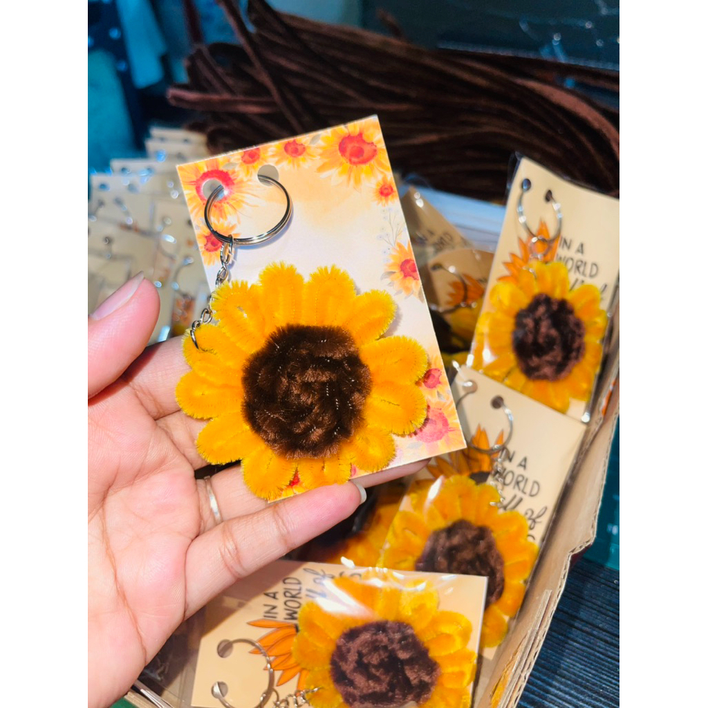 SUNFLOWER FUZZY WIRE (key chain) | Shopee Philippines