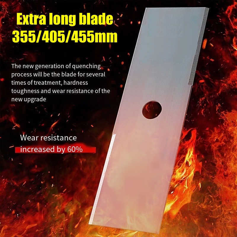 355/405/450mm rectangle Thickened Manganese Steel SK5 Alloy Lawn Mower ...