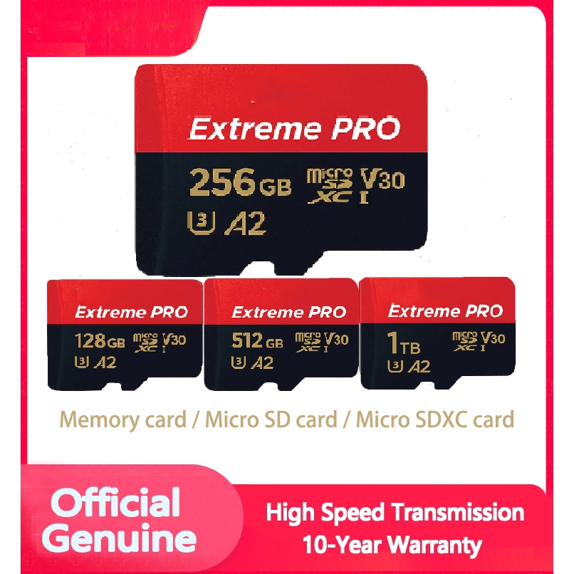Extreme PRO 128GB/256/512GB/1T Micro SD CARD Memory Card128GB SD Card ...