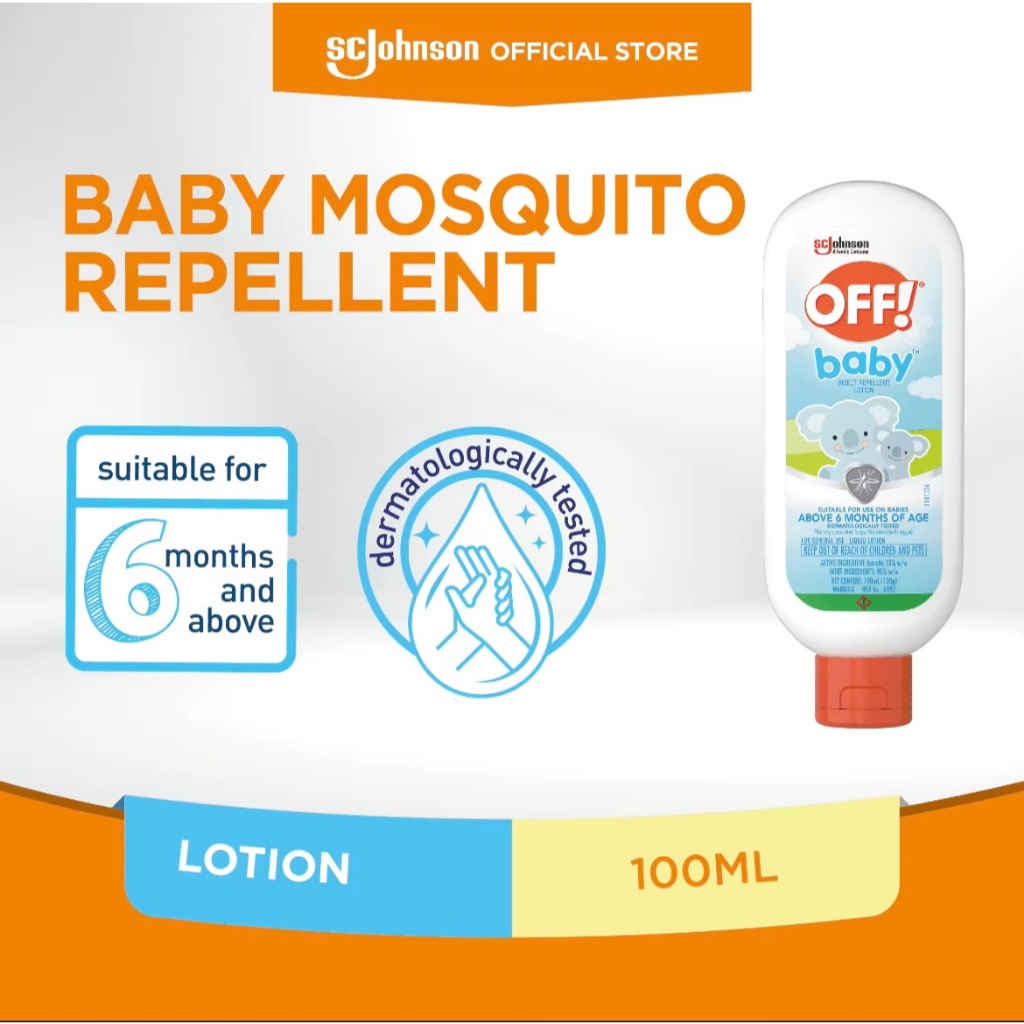 OFF! Mosquito Repellent Lotion for Baby 100ml | Shopee Philippines