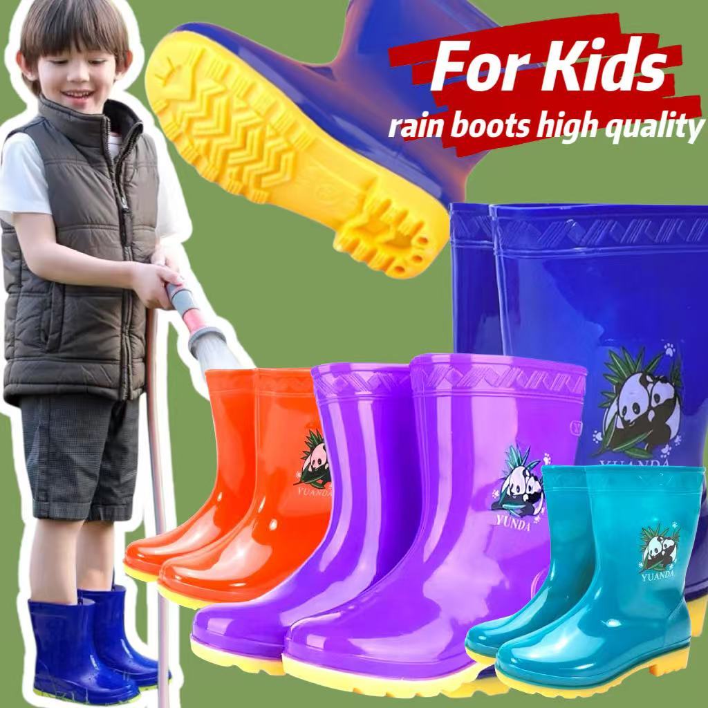 Kids Rain Boots Waterproof Non Slip Bota Pambata Rain Shoes for Boys ...