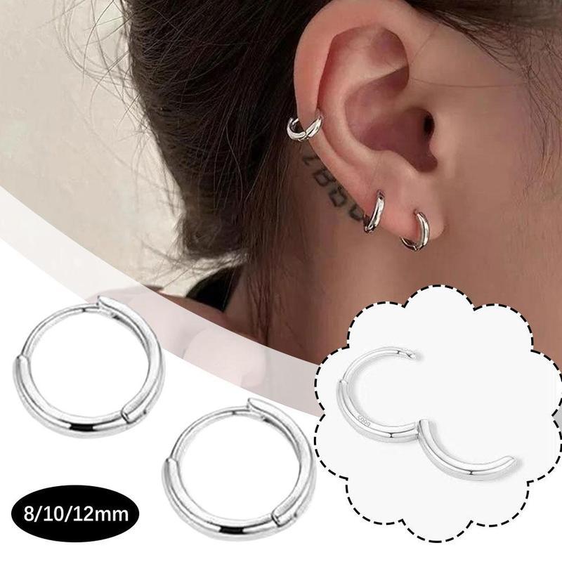 2pcs-stainless-steel-hoop-earrings-for-men-women-minimalist-small