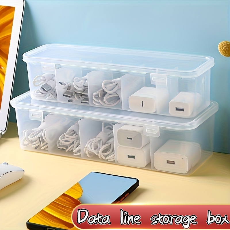 Multi-Function Data Cable Storage Box , Power Charger and Cable ...