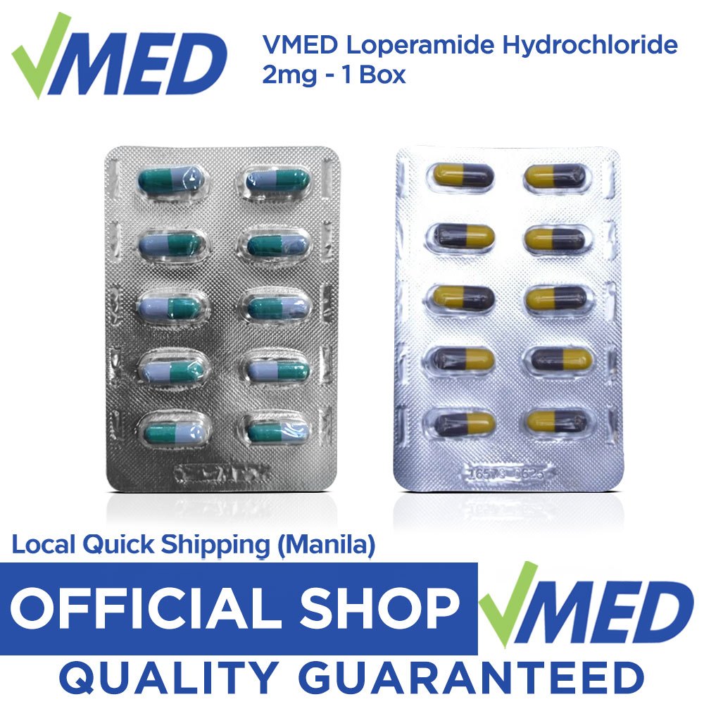VMED Loperamide Hydrochloride 2mg - 1 Box | Shopee Philippines