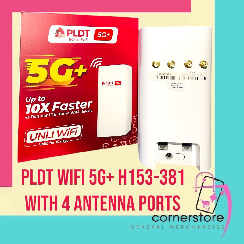 PLDT WIFI 5G+ H153-381 / H155-382 WITH ANTENNA PORTS | Shopee Philippines