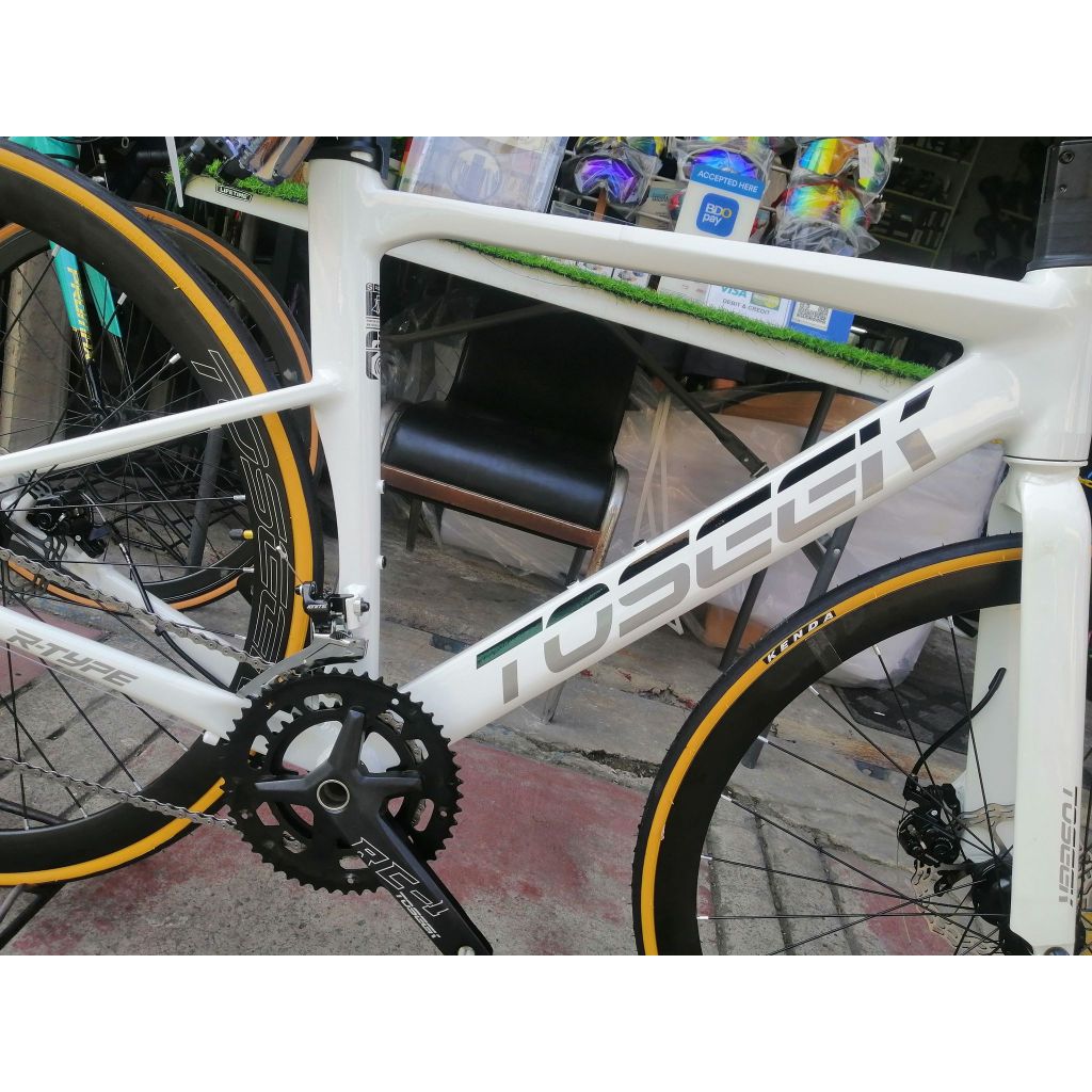 TOSEEK R-TYPE 700X25C ROAD BIKE DISC BRAKE WITH FREEBIES | Shopee ...