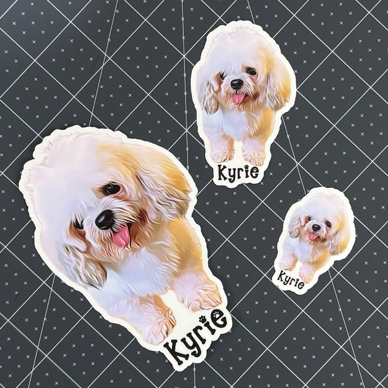 Customized Pet Stickers with Oil Painting Effect | Shopee Philippines