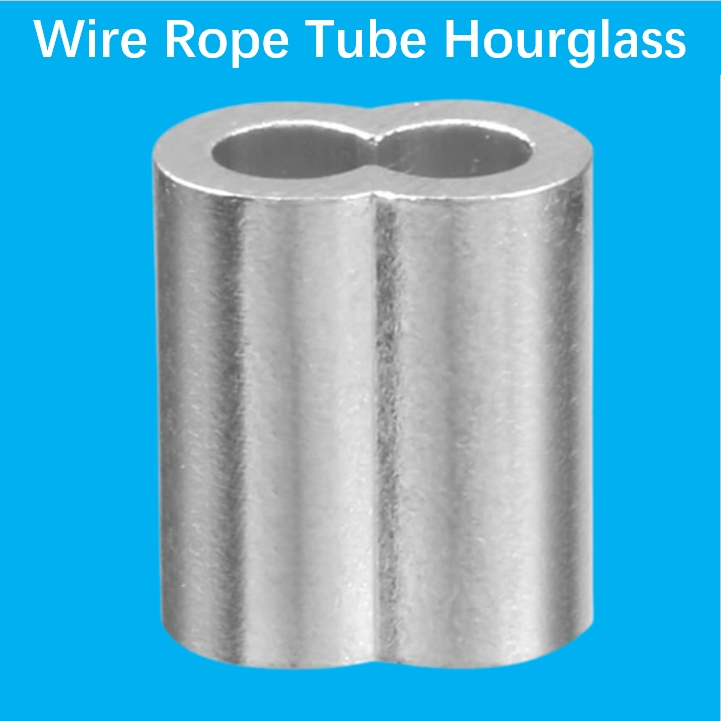 Toyu 1-12mm Wire Rope Tube Hourglass Aluminum Clamp Sleeve Crimping ...