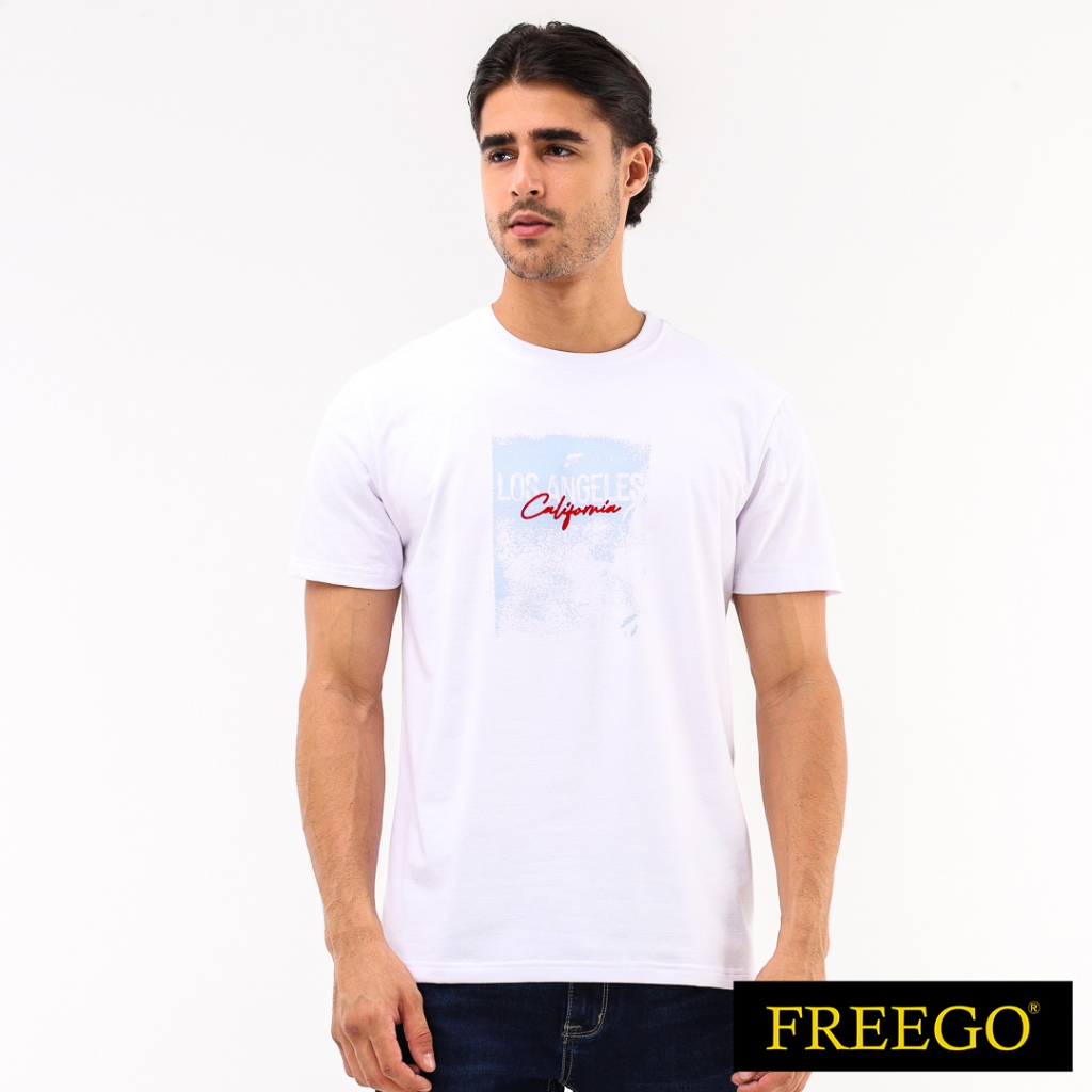 Freego Mens Round Neck Fineline Short Sleeve GMT02-0091 | Shopee ...