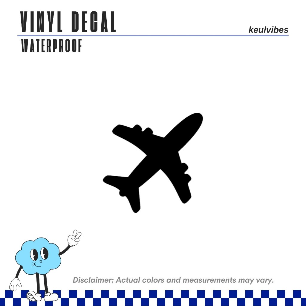 PLANE AIRPLANE TRAVEL Vinyl Decals sticker waterproof brand laptop ...