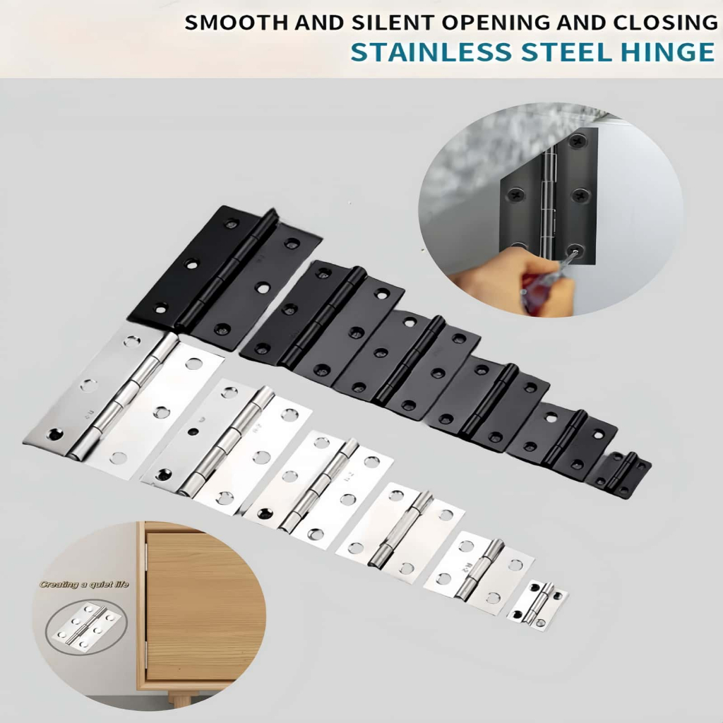 (2PCS)SANAPO 304 stainless hinges. kitchen, drawer, door, box, case ...