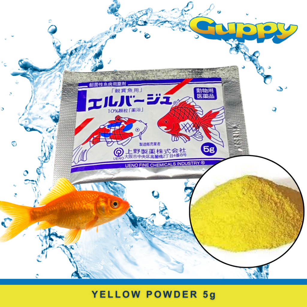Yellow Powder for Fish 5 Grams Vitamins and Treatment for Fish | Shopee ...