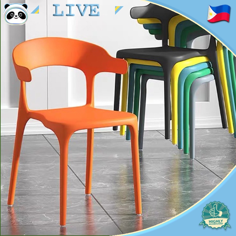 Nordic chair plastic chair home chair living room chair dining chair furniture coffee chair Shopee Philippines