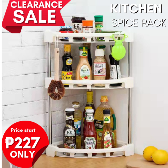Christmas Gift Idea 2 to 4 Tier Kitchen Corner Rack for Plates and ...