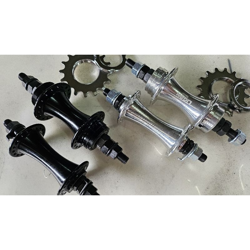 FIXIE HUB LOW FLANGE 36HOLES / 32HOLES FRONT & REAR 16T WITH COGS LOCK ...