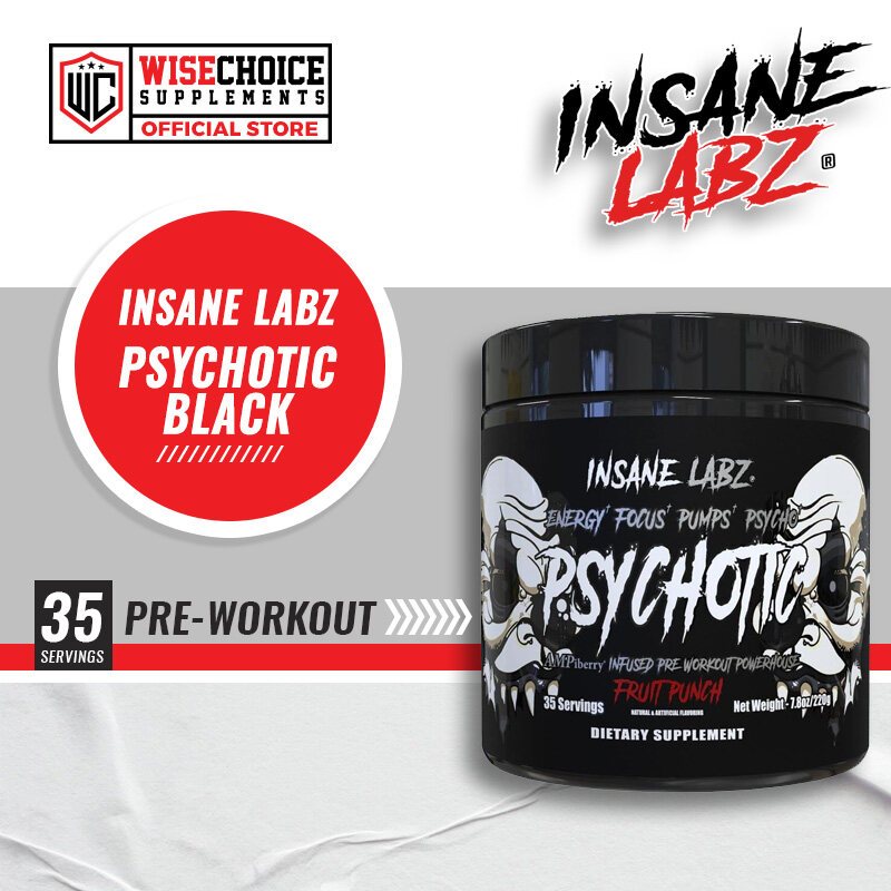 Insane Labz Psychotic Black Pre Workout 35 Servings | Shopee Philippines