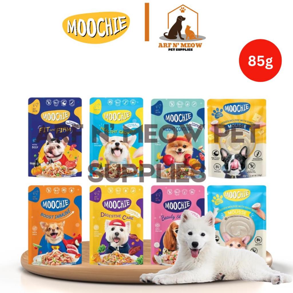 All Stages Adult Puppy 85g Moochie Wet Dog Food Pouch Casserole with ...