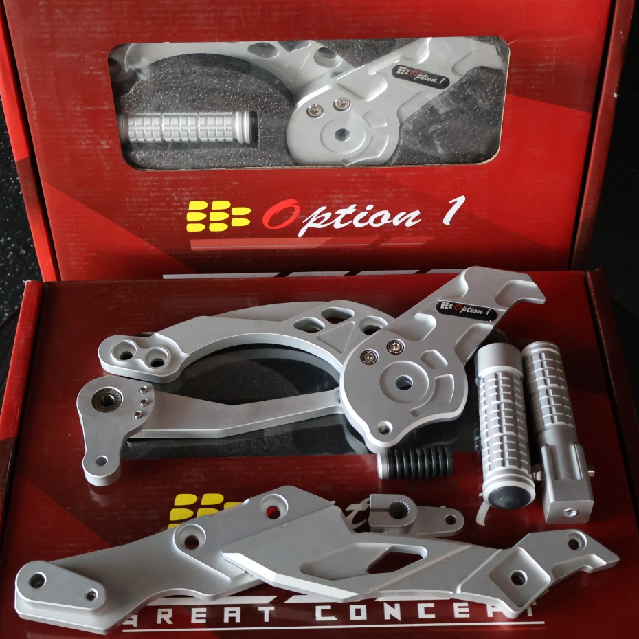 OPTION 1 FULL SHIFTER FOR RAIDER 150 (SILVER) | Shopee Philippines